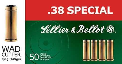 38 Special 50 Rounds Ammunition Sellier & Bellot 148 Grain Lead